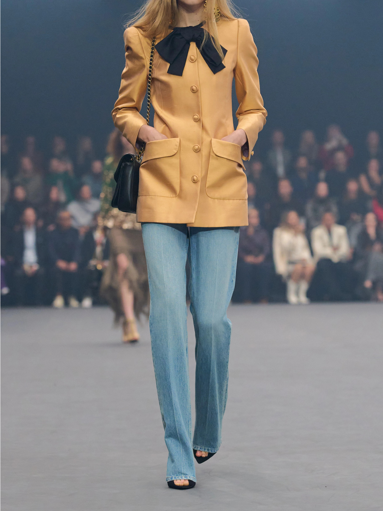 Garavani - Bow-Detailed Silk Shantung Jacket