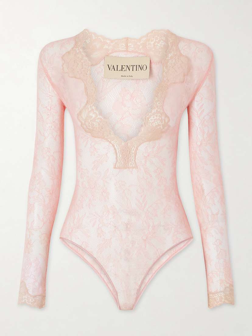 Valentino Garavani Stretch-lace Bodysuit
