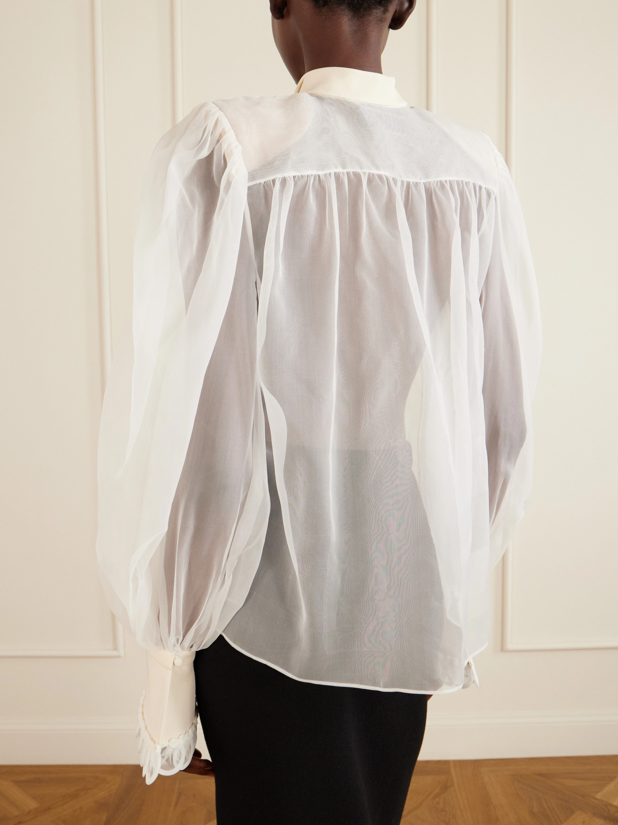 Garavani - Silk-Organza Blouse
