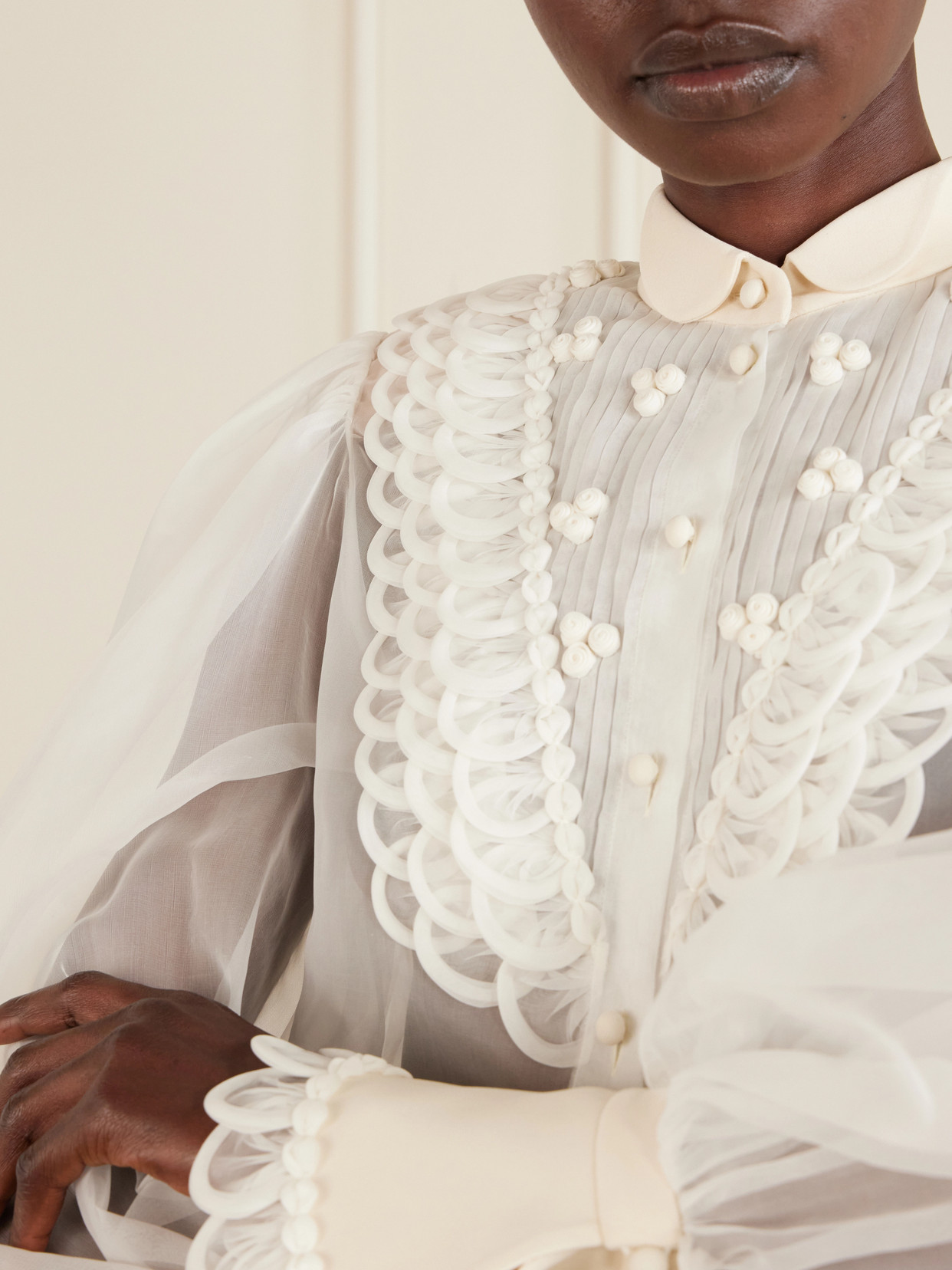 Garavani - Silk-Organza Blouse