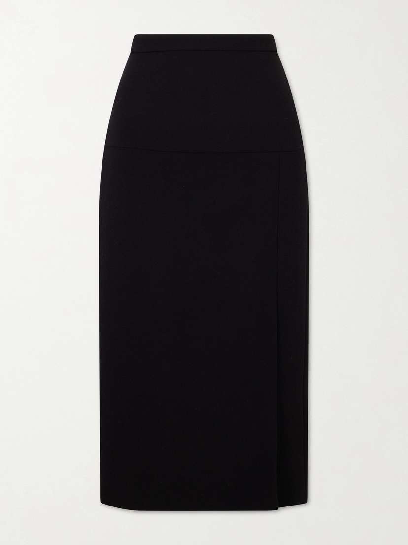 Valentino Garavani Virgin Wool-crepe Midi Skirt