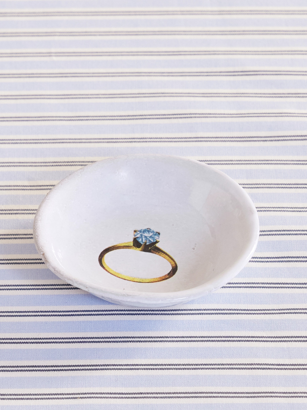 Astier De Villatte + John Derian Ring Ceramic Dish In White