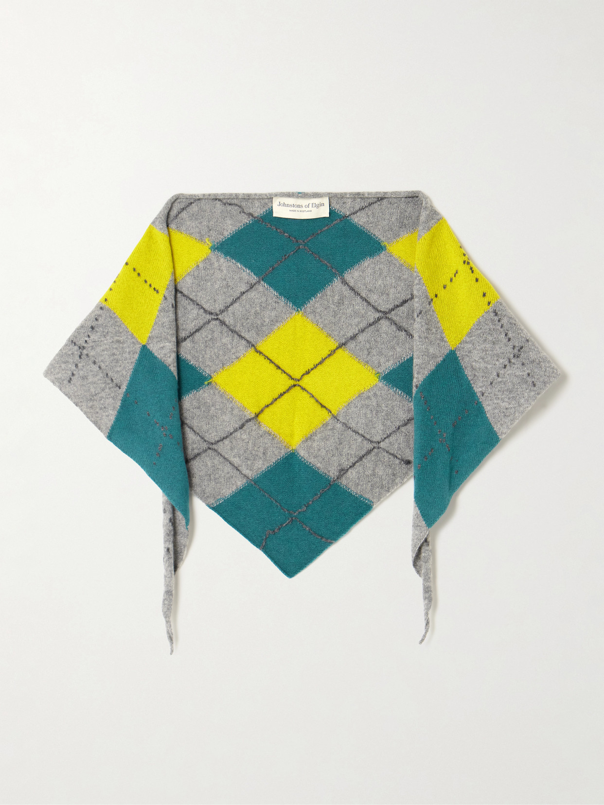 Johnstons Of Elgin Clan Argyle Cashmere Scarf In Multi