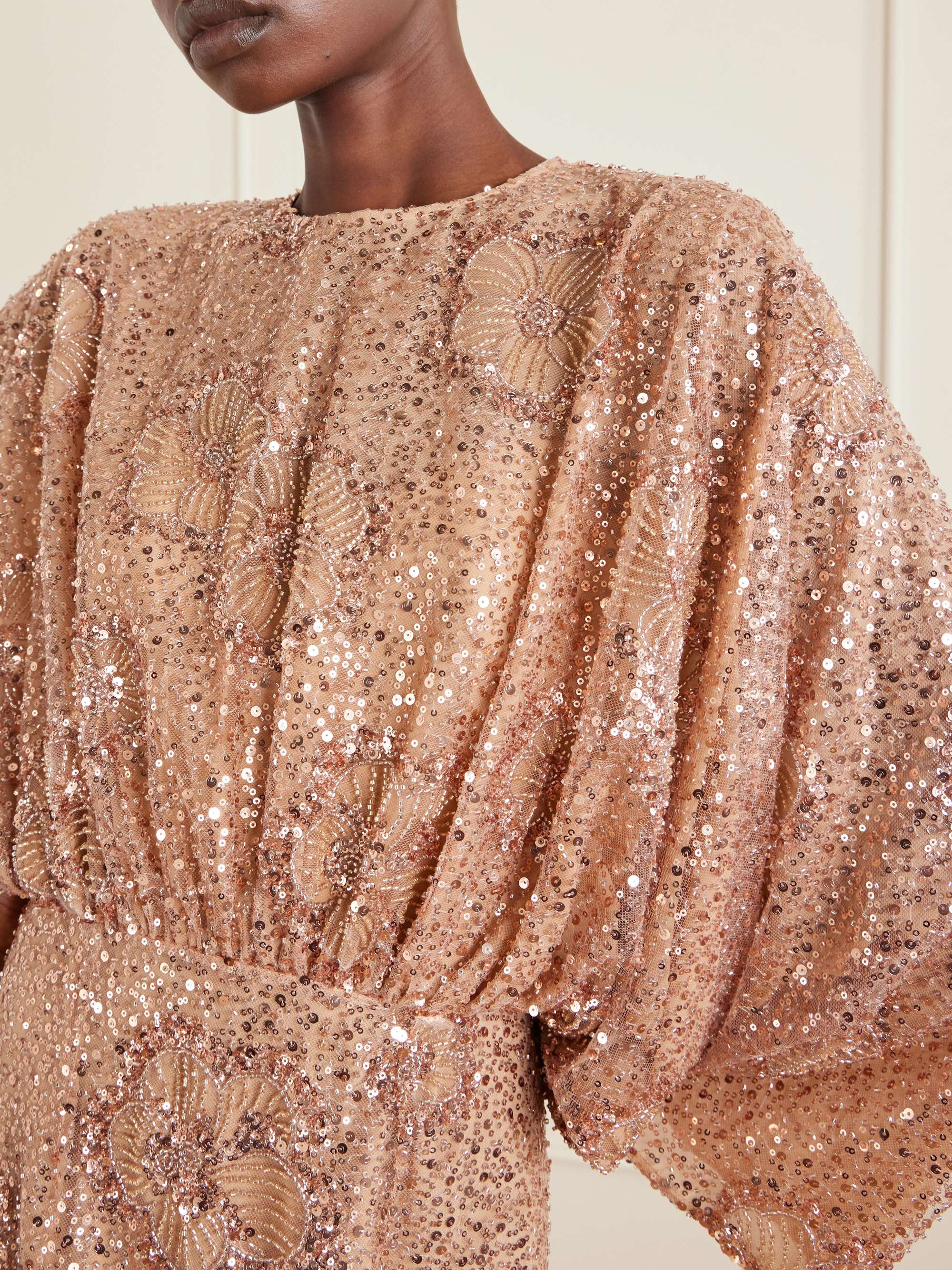 elie saab rose gold dress Look 36 main image 1