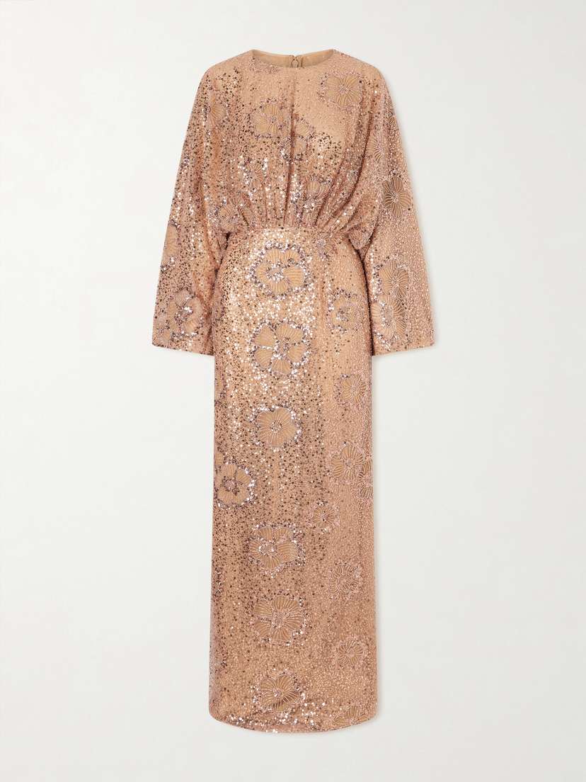 Elie Saab Embellished Silk-blend Tulle Gown