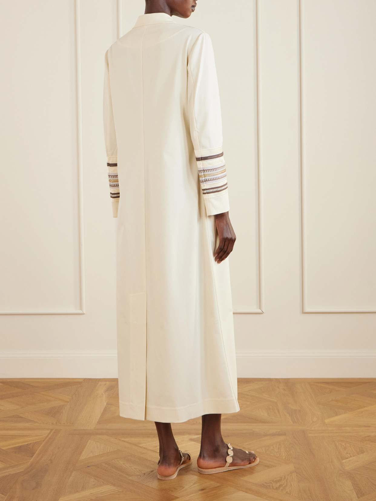 Benny Embroidered Twill Coat