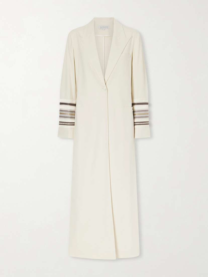 Abadia Benny Embroidered Twill Coat