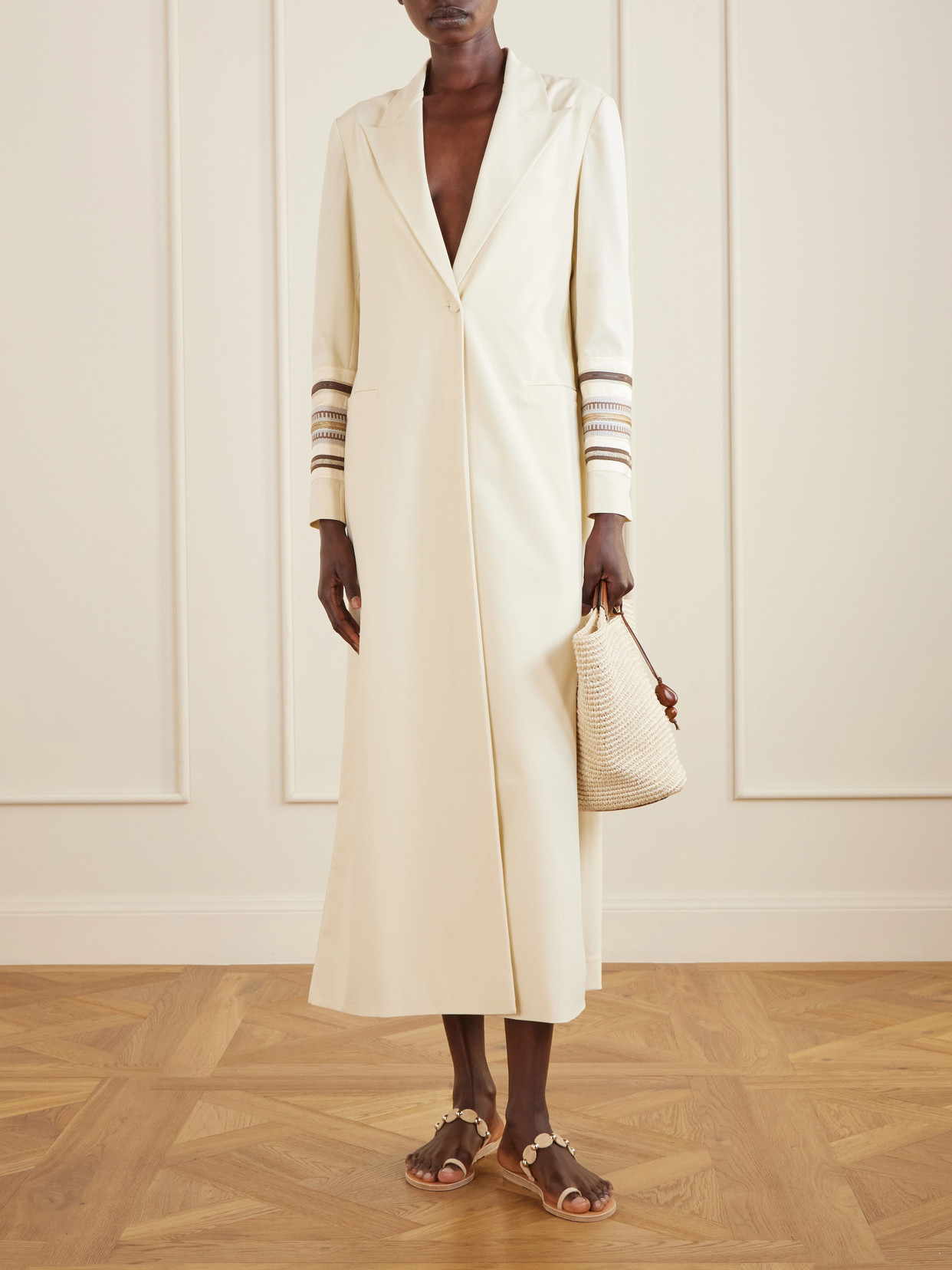 Benny Embroidered Twill Coat