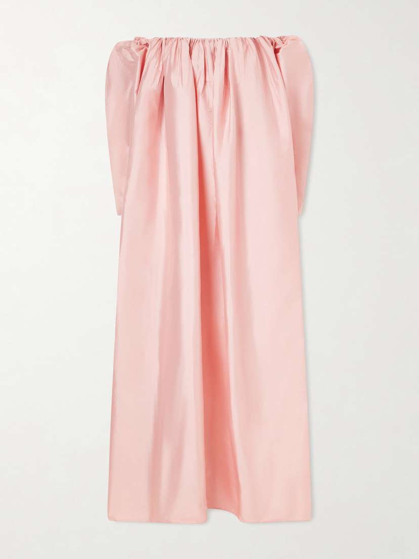 Abadia Eleanor Off-the-shoulder Taffeta Gown