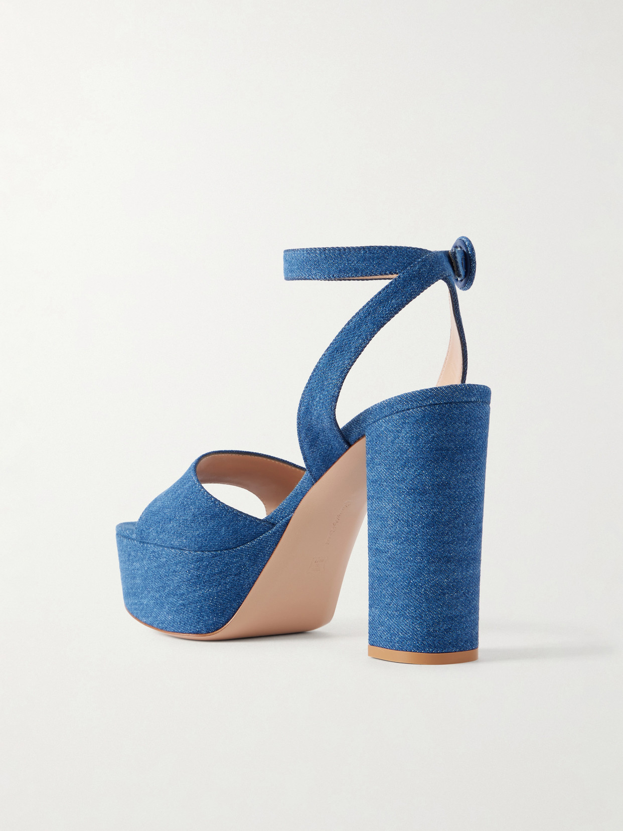 70 Denim Platform Sandals