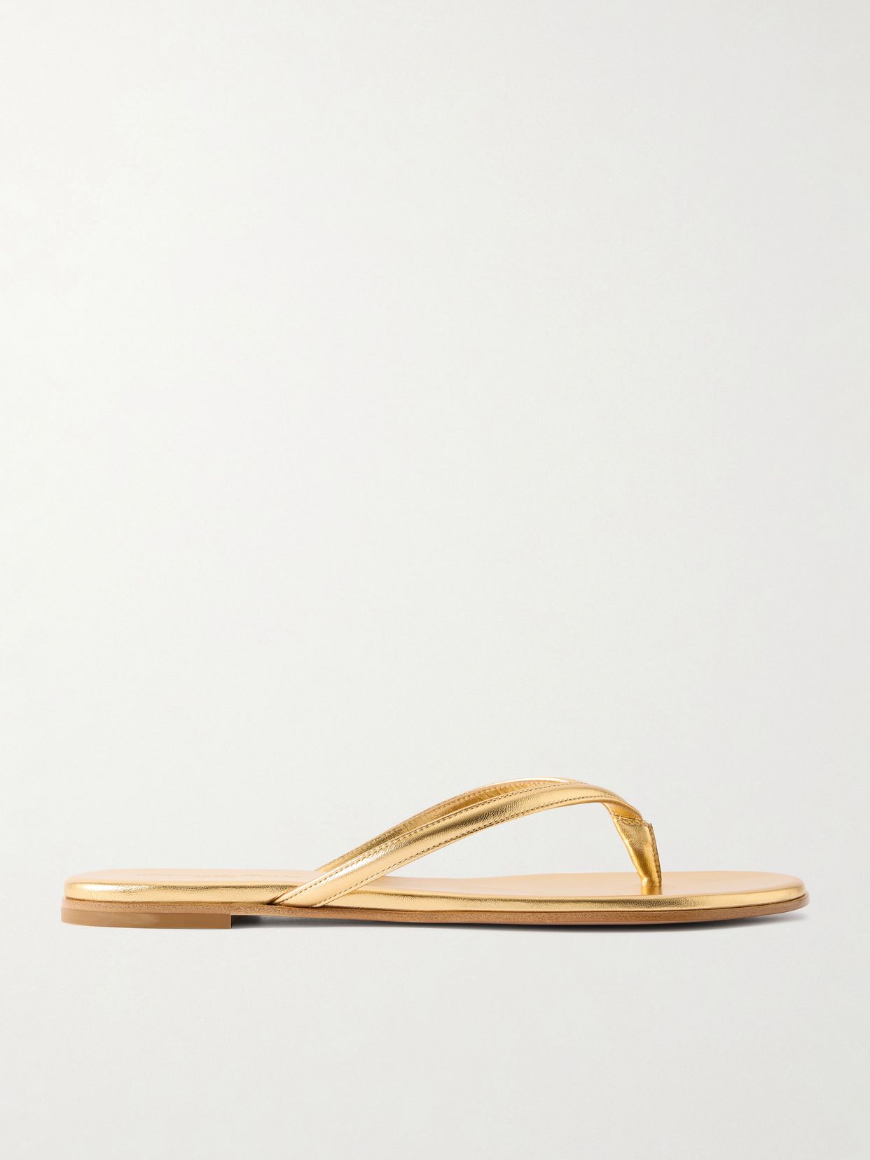 calypso metallic leather sandals