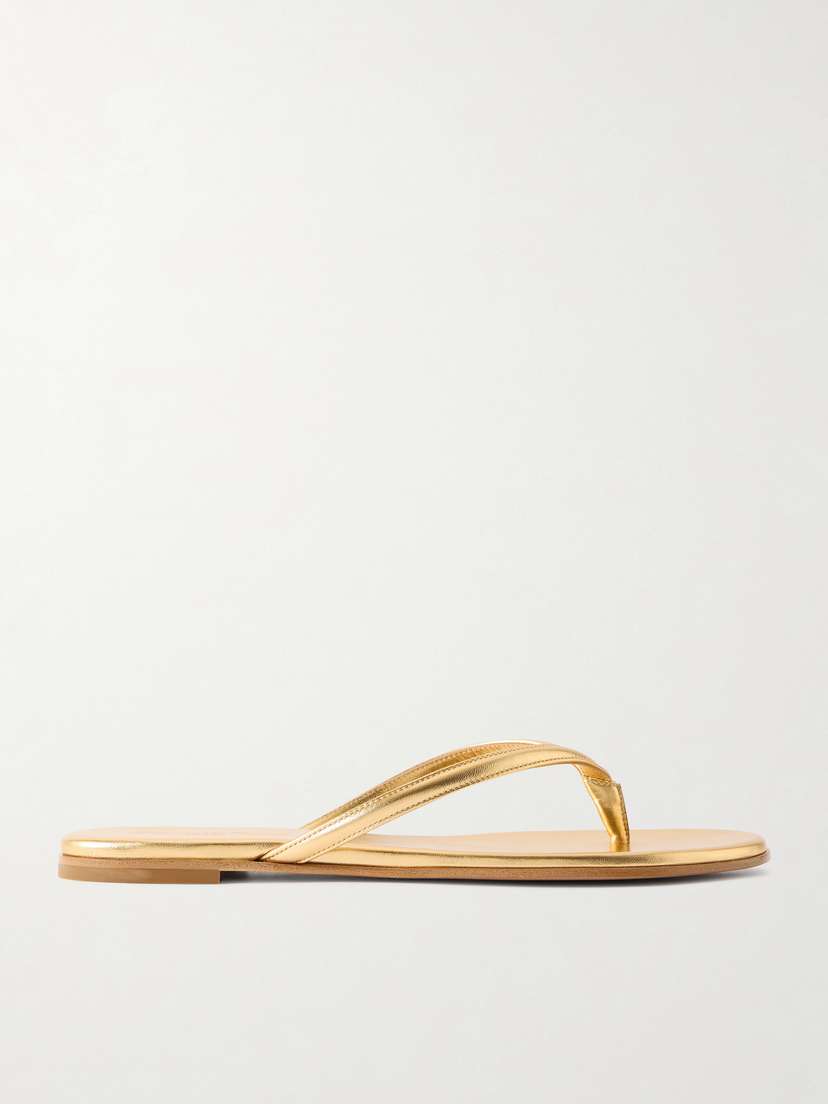 Calypso Metallic Leather Sandals