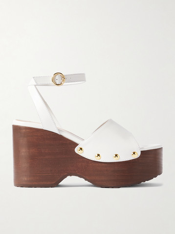 GIANVITO ROSSI 110 studded leather platform sandals