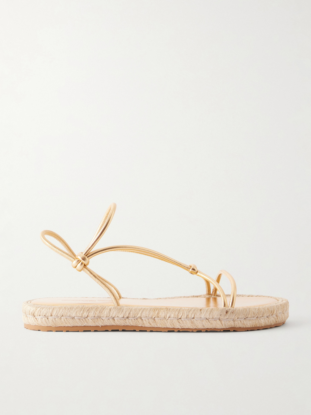 Gianvito Rossi Leather Espadrille Sandals In Animal Print