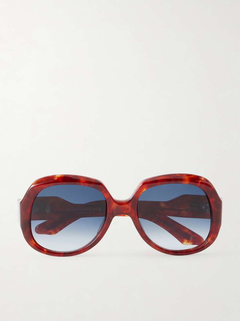 Jacques Marie Mage Ocean Child Round-frame Tortoiseshell Acetate Sunglasses