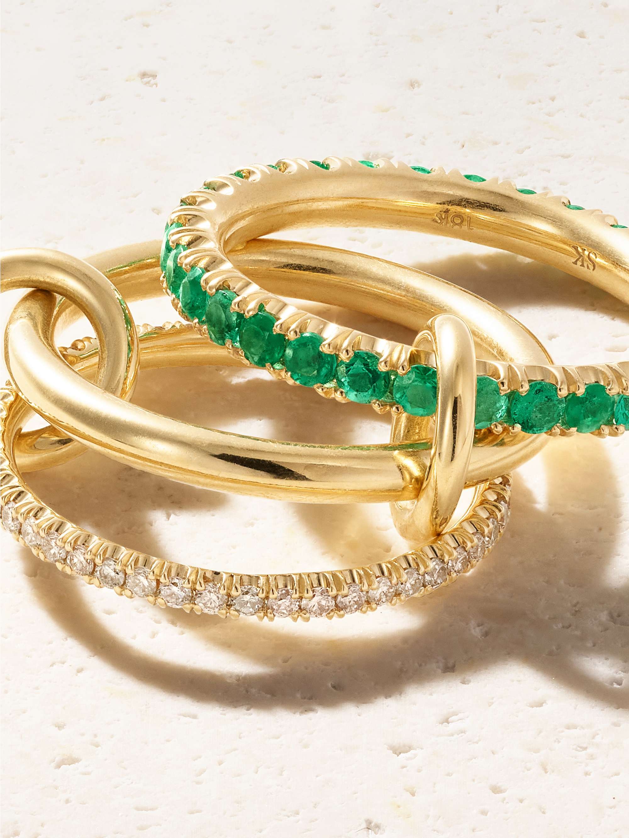 SPINELLI KILCOLLIN Norah 18-karat gold, emerald and diamond ring