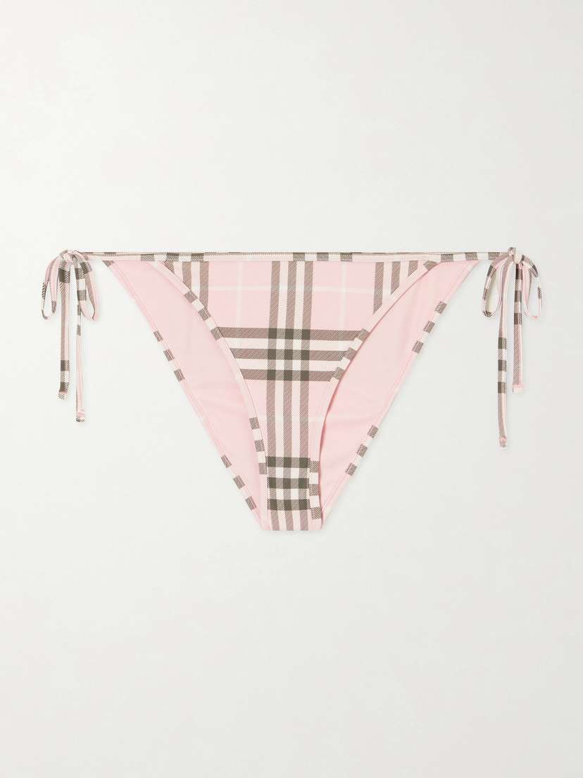 Burberry Sadie Checked Bikini Briefs