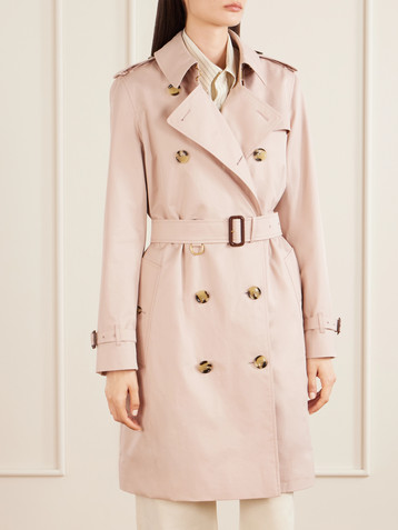 Burberry Kensington double-breasted belted cotton-gabardine trench coat