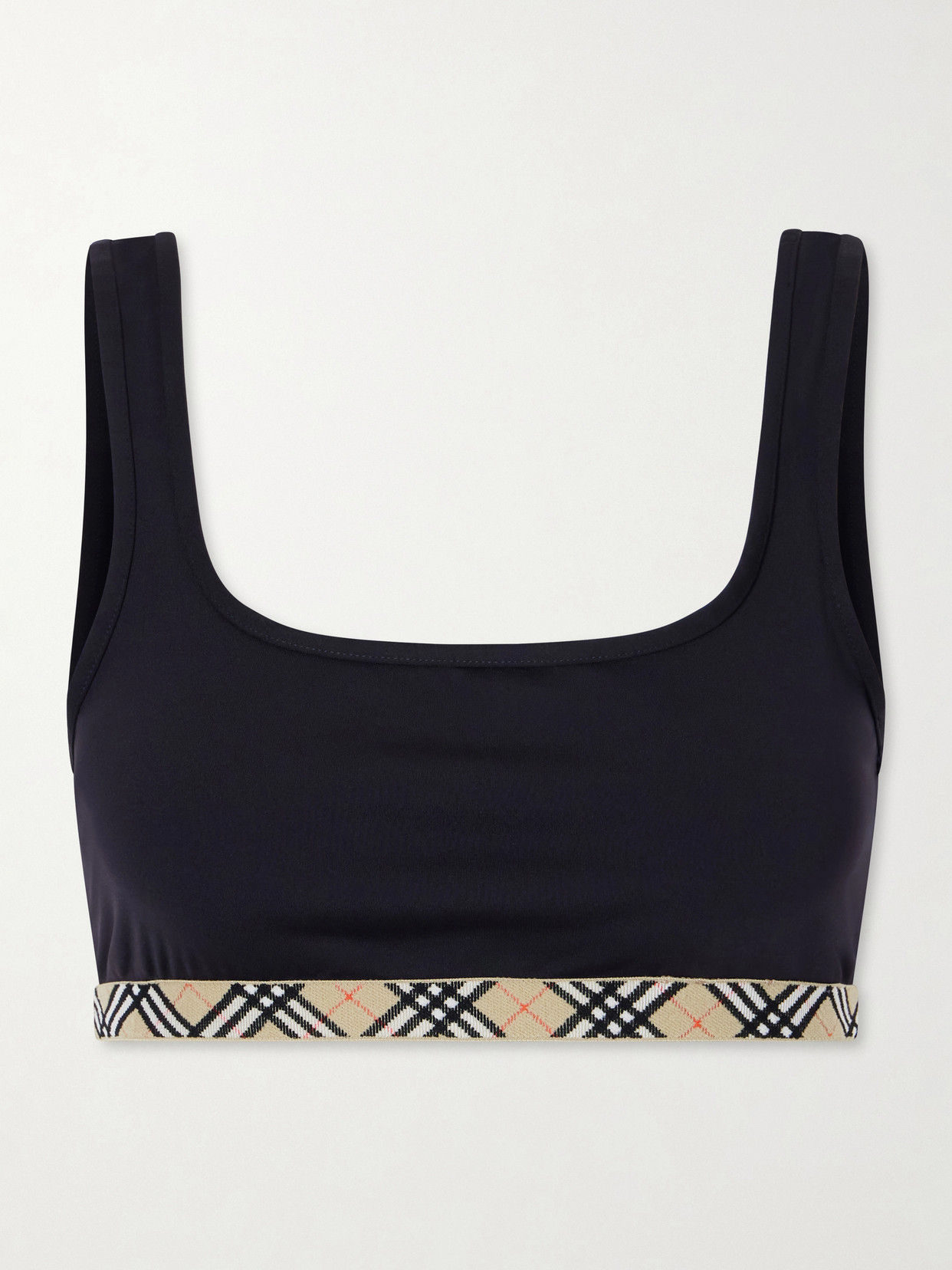 Samphire Checked Bikini Top