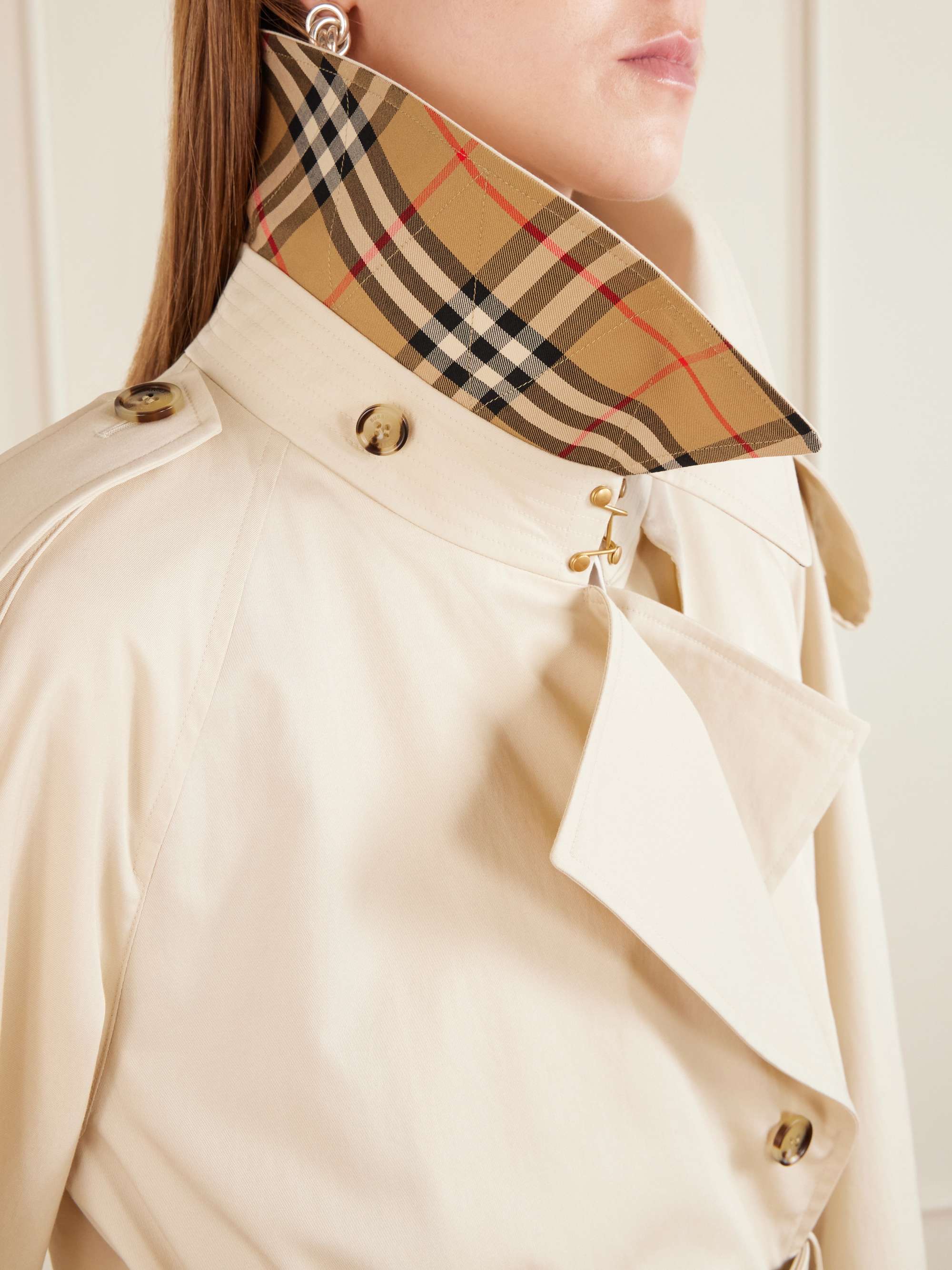 BURBERRY Fitzrovia belted cotton-gabardine trench coat | NET-A-PORTER