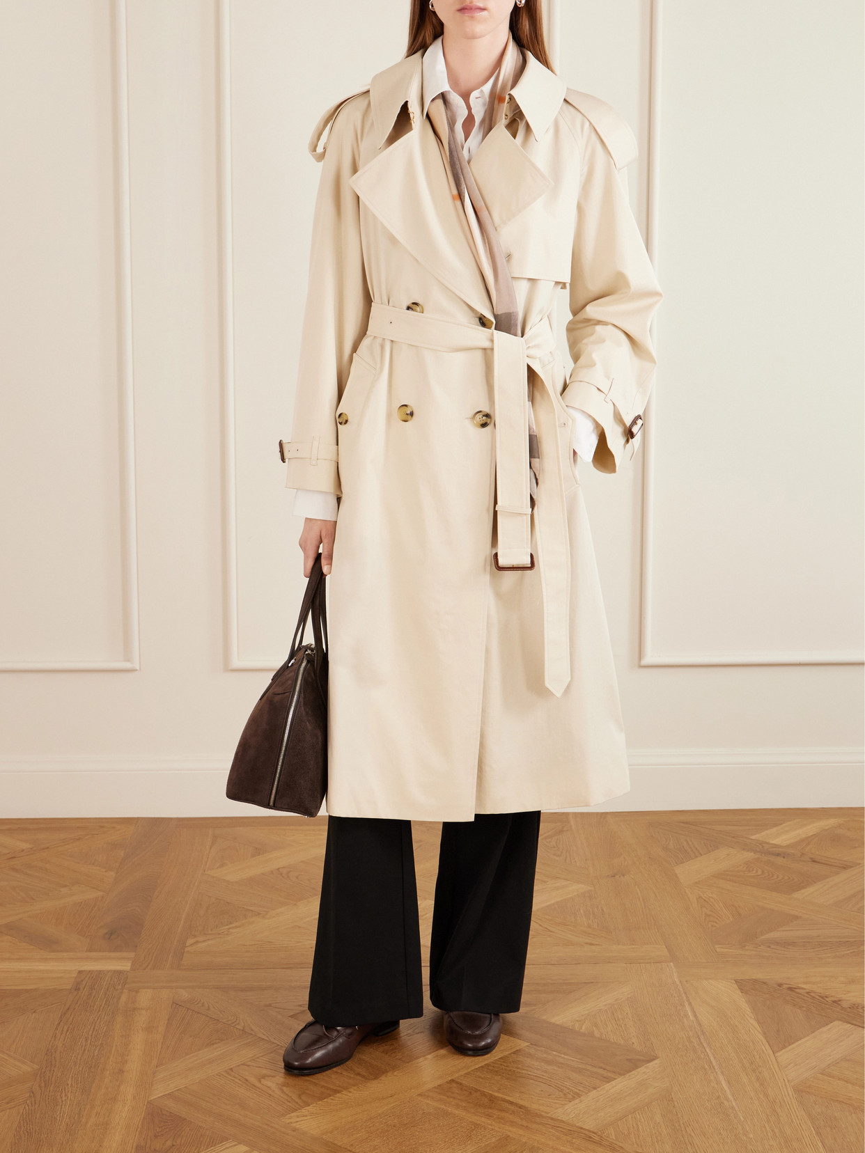Fitzrovia Belted Cotton-Gabardine Trench Coat