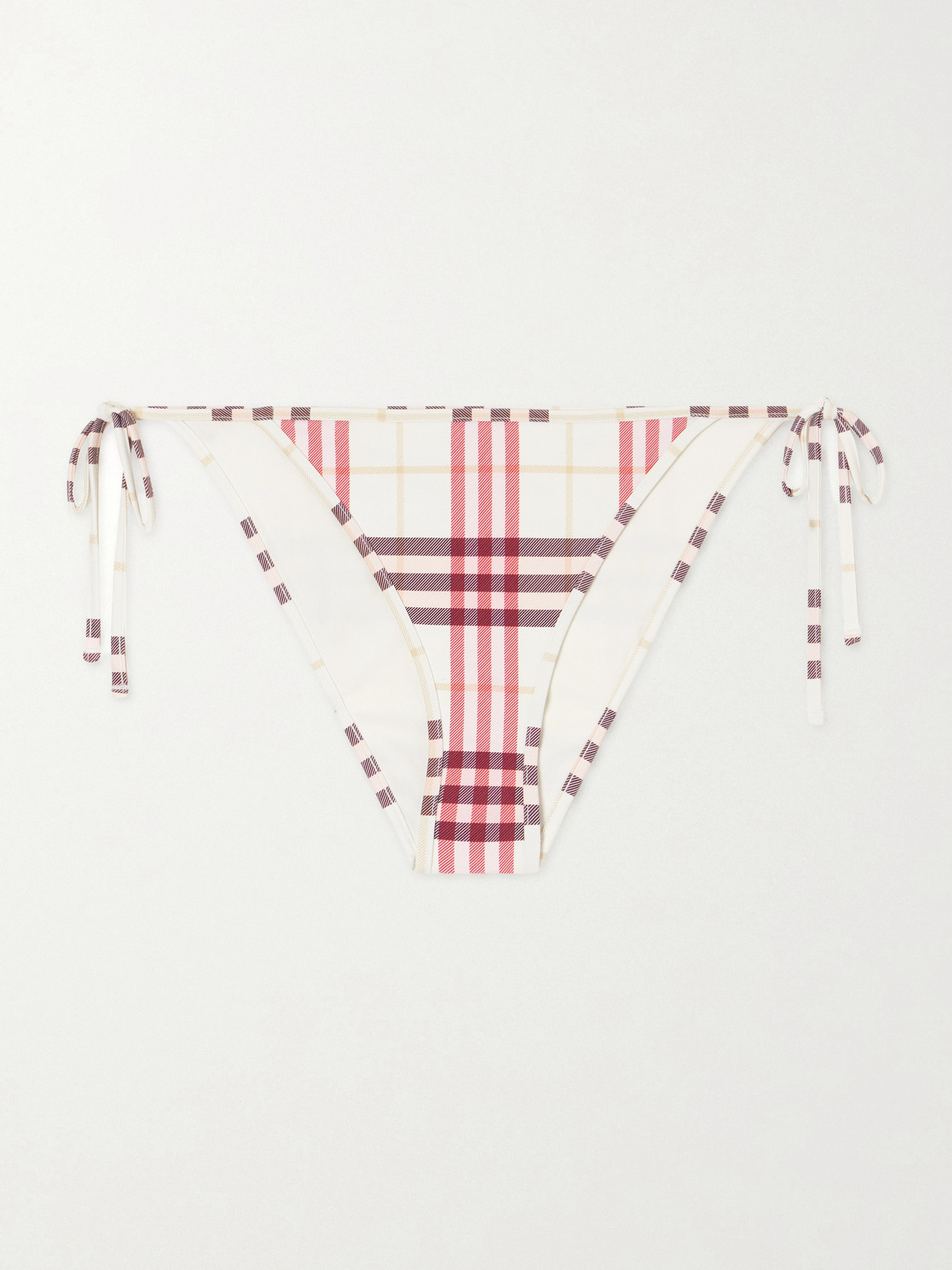 Burberry Sadie Checked Bikini Briefs In Multi