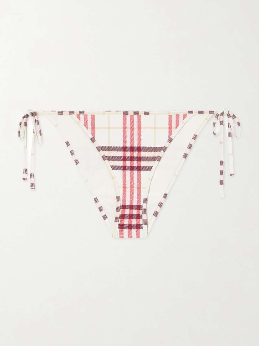 Burberry Sadie Checked Bikini Briefs