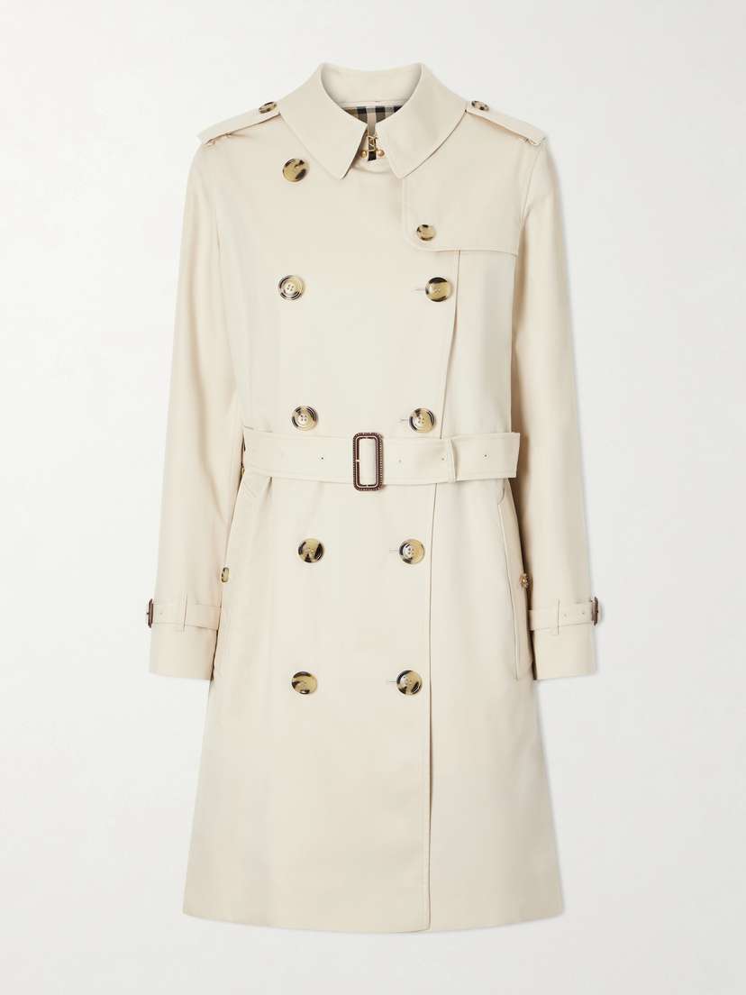 Burberry Kensington Double-breasted Belted Cotton-gabardine Trench Coat | Thumbnail 5 Burberry Kensington Double-breasted Belted Cotton-gabardine Trench Coat | Thumbnail 5