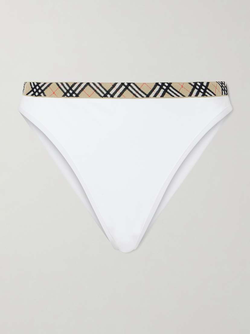 Burberry Samphire Checked Bikini Bottom | Thumbnail 4 Burberry Samphire Checked Bikini Bottom | Thumbnail 4