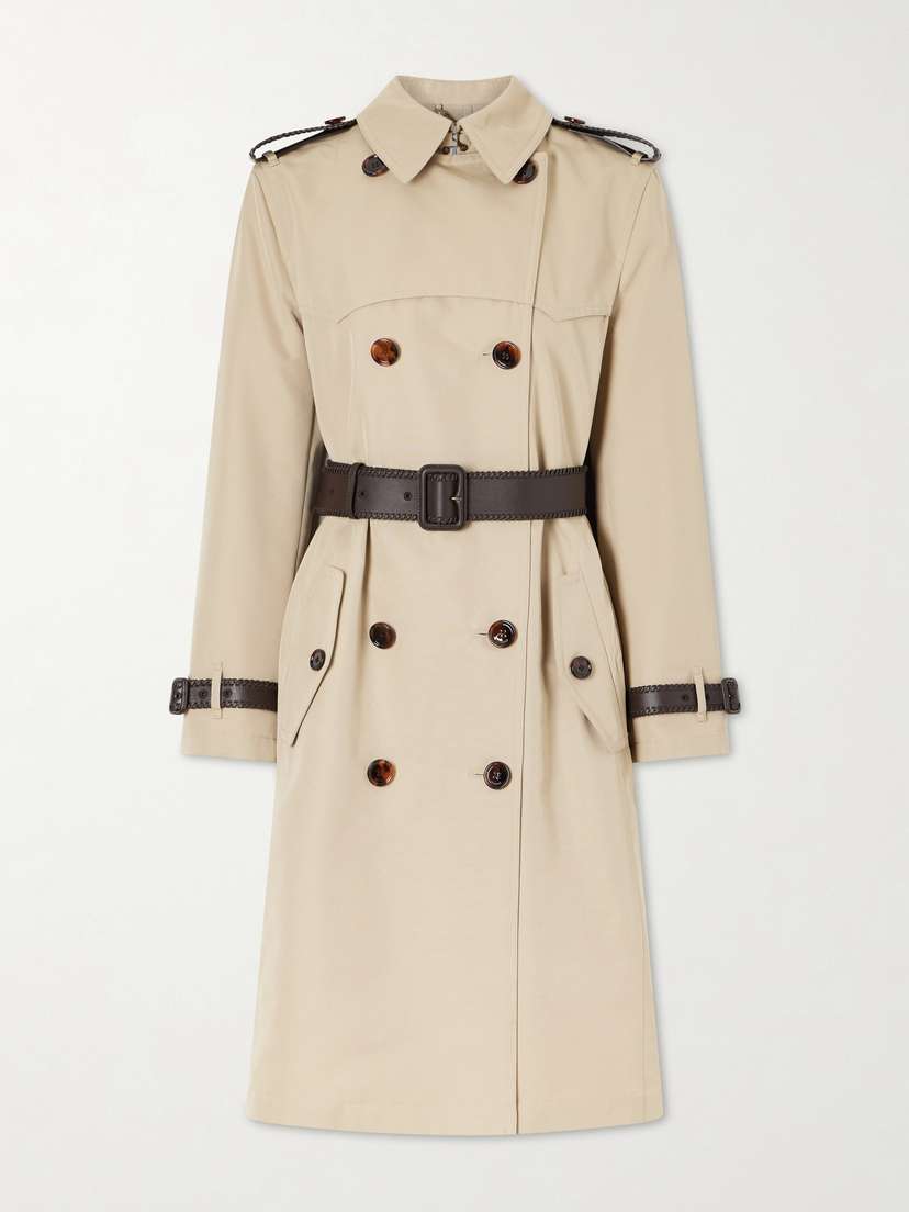 Burberry Foxfield Silk And Cotton-blend Trench Coat - Women's Clothing