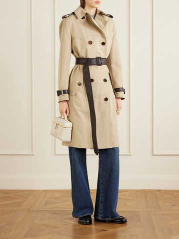 Burberry Foxfield silk and cotton-blend trench coat
