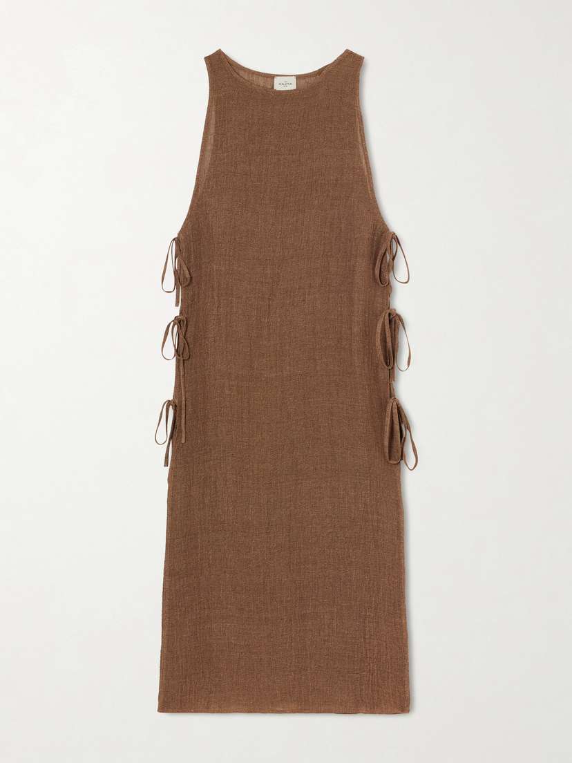 Le Kasha Jarajug Linen Midi Dress