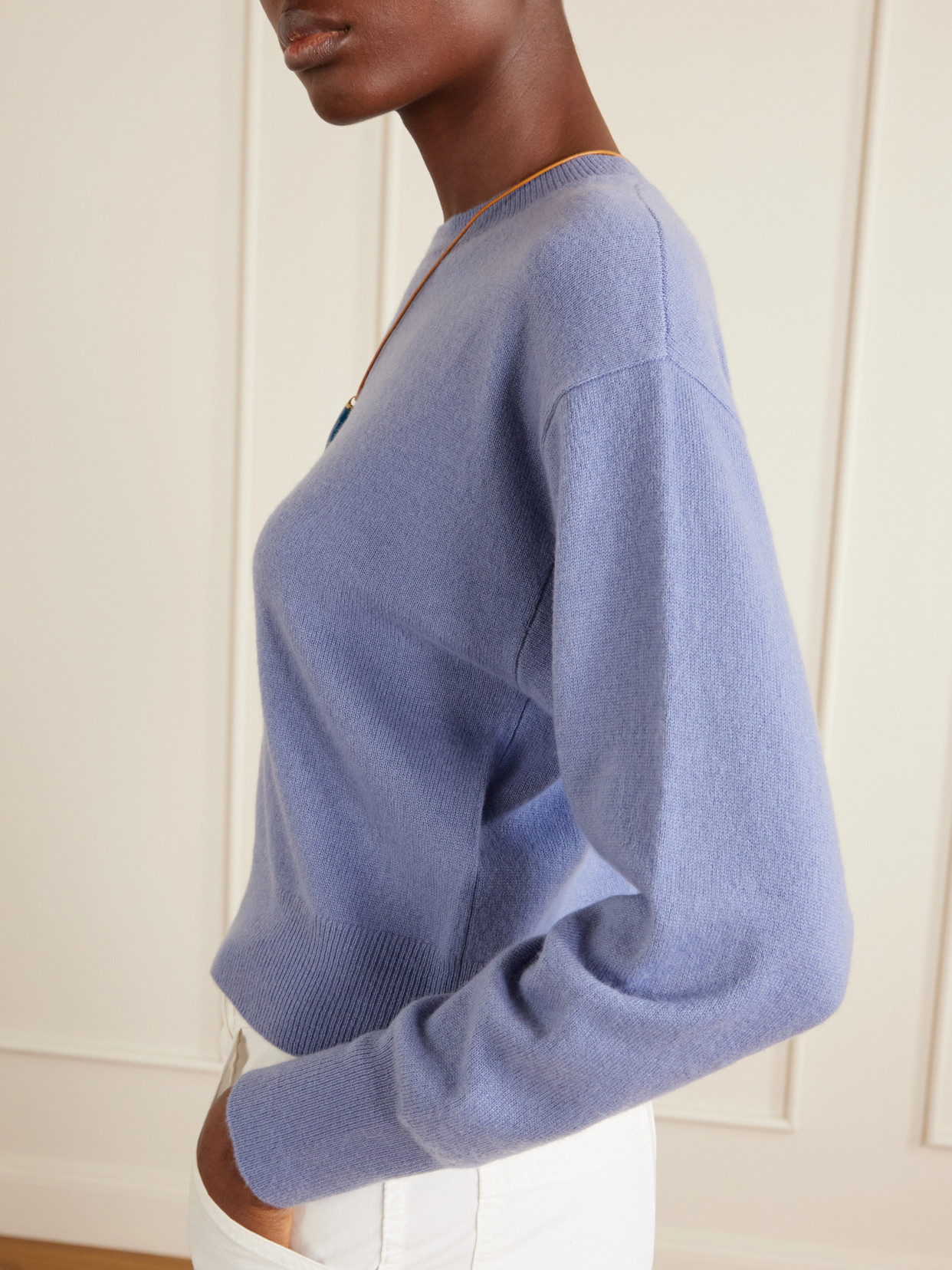 Menorca Cropped Cashmere Sweater
