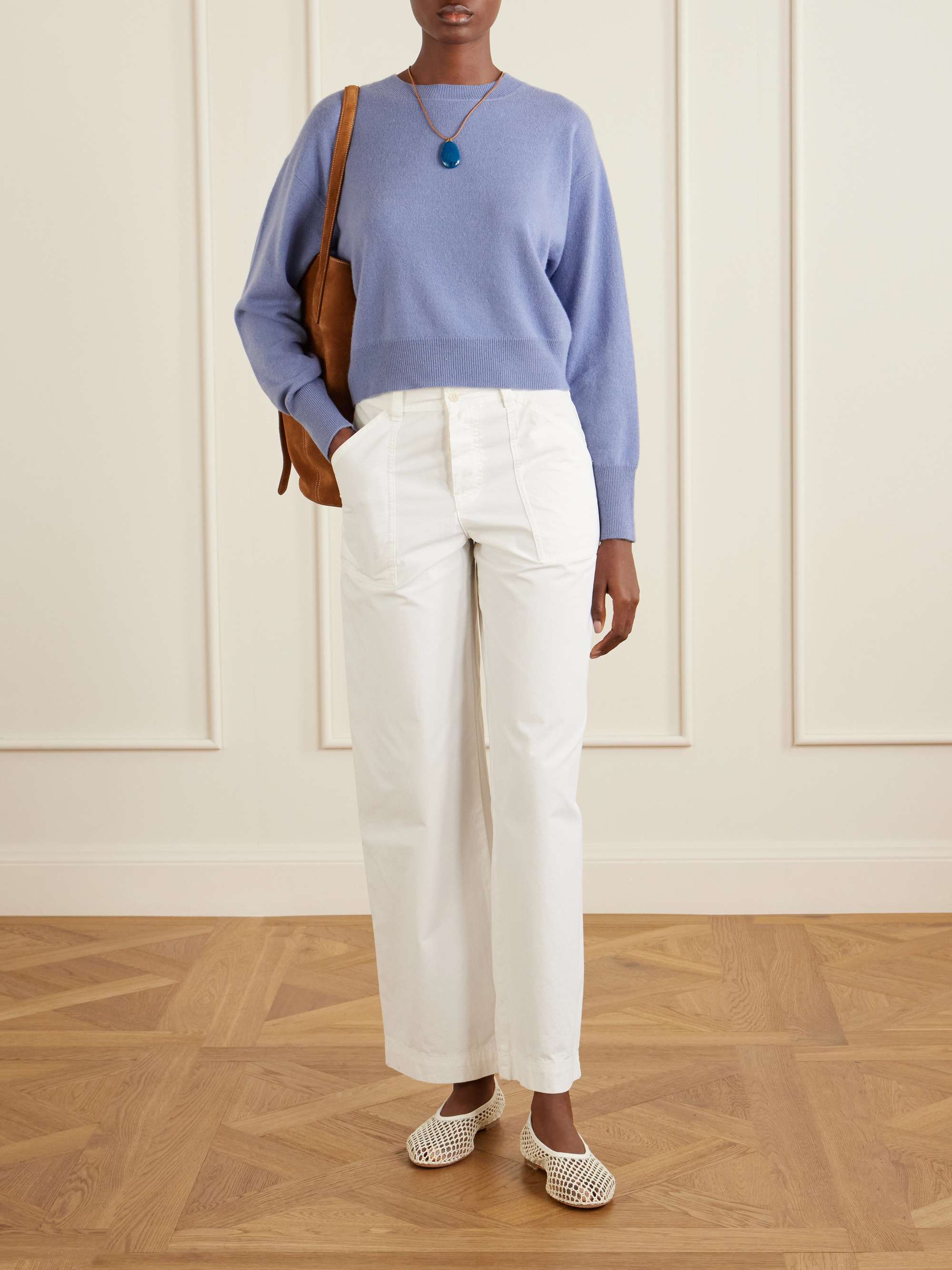 LE KASHA + NET SUSTAIN Menorca organic cashmere sweater