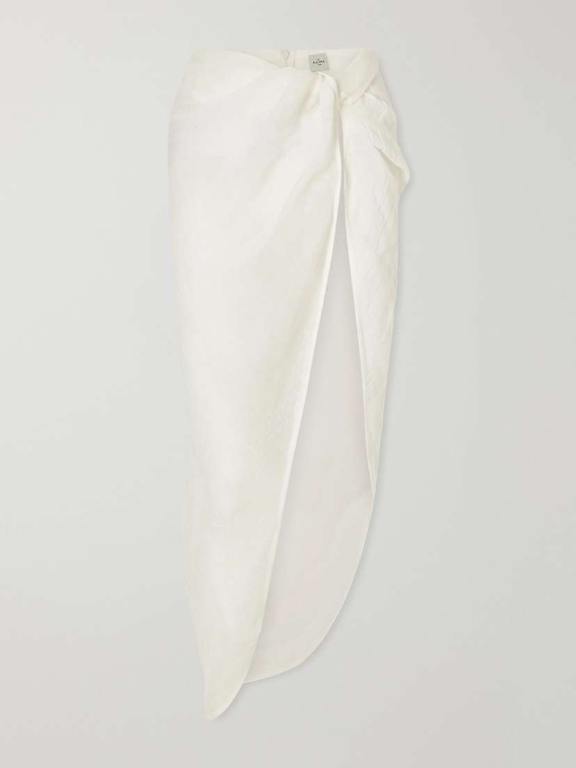 Le Kasha Qaraya Light Linen Pareo Skirt