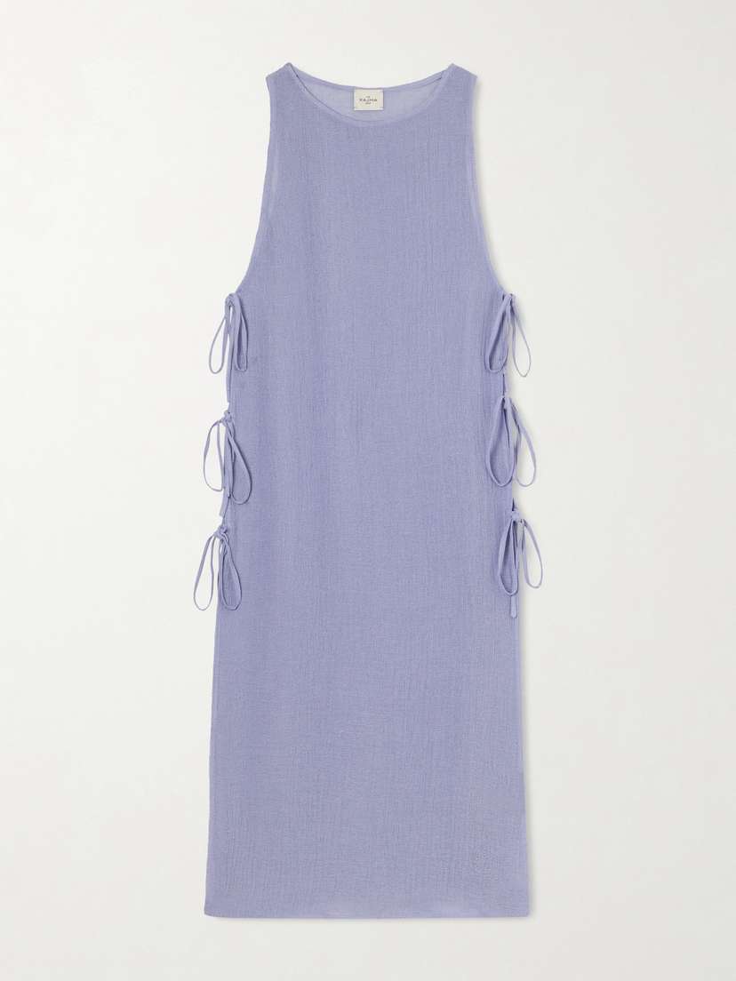 Le Kasha Jarajug Organic Linen Midi Dress