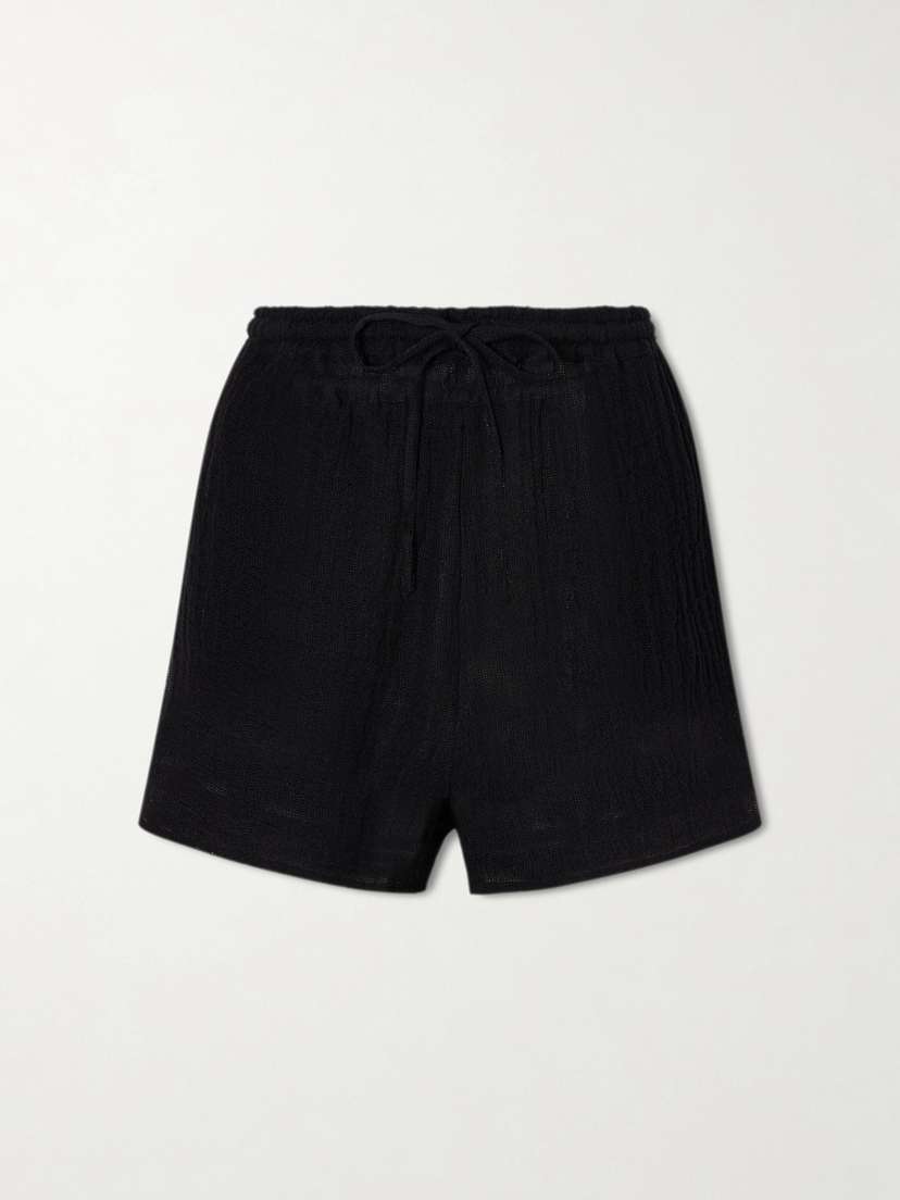 Le Kasha Tabag Linen Mini Shorts