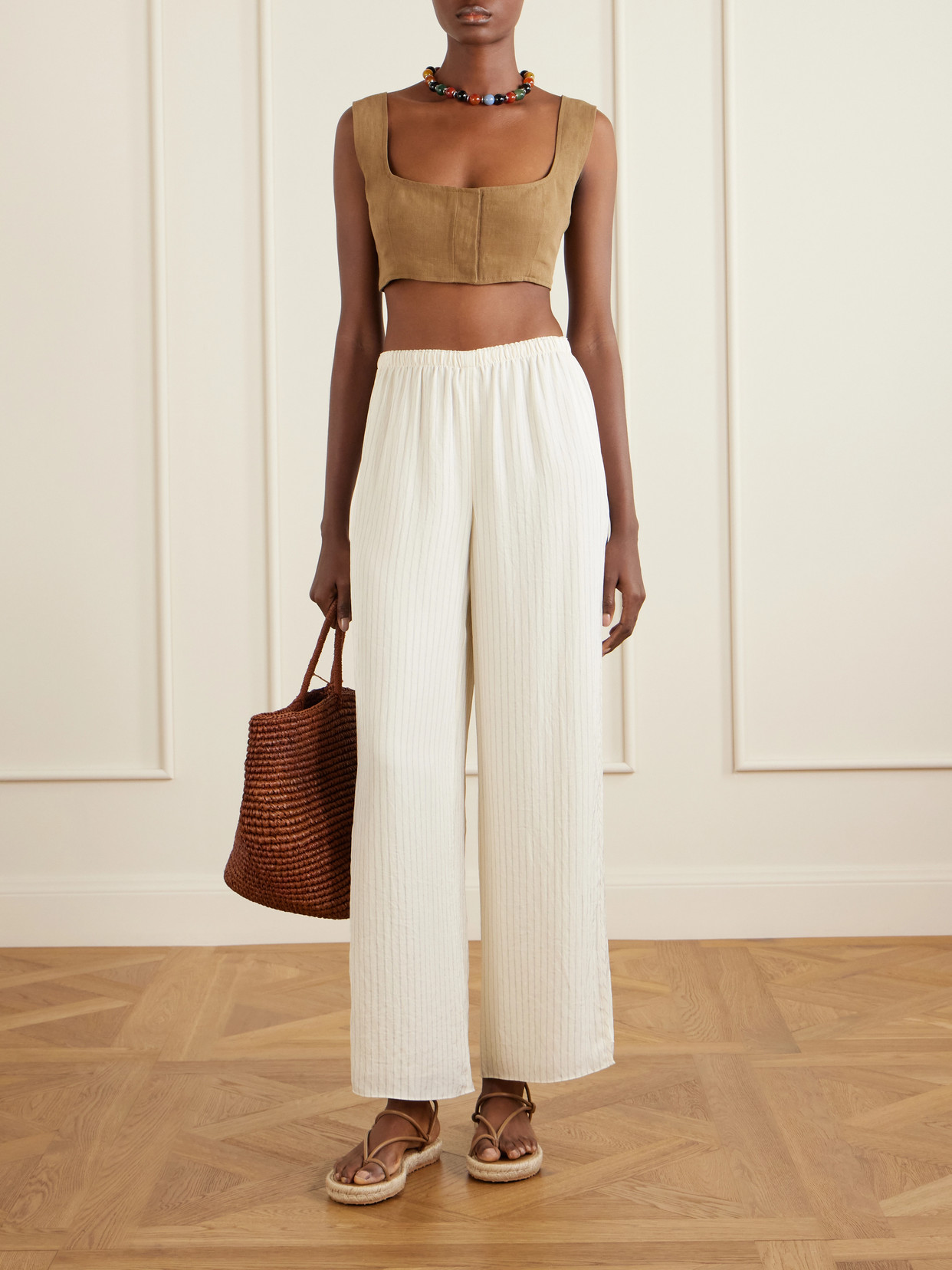 Jirja Linen Cropped Top