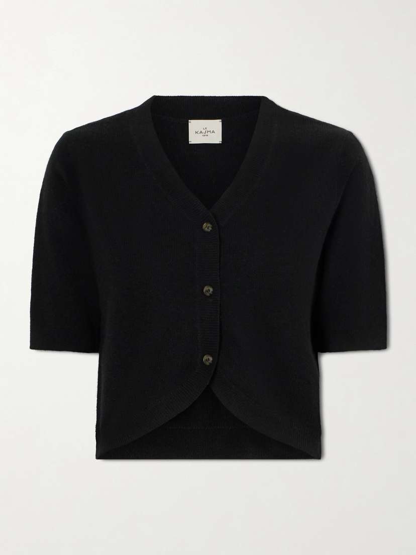 Le Kasha Fano Cropped Cashmere Cardigan
