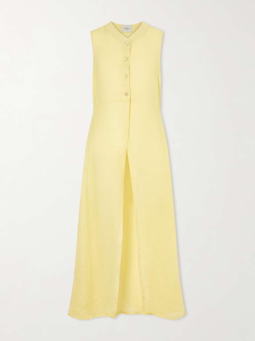 Le Kasha Linen Maxi Dress