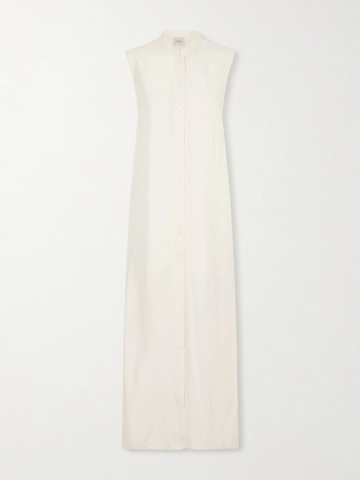 Le Kasha Namsa Silk Maxi Dress In Neutral