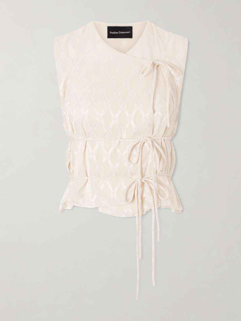 Pauline Dujancourt Diamond Chiffon Top