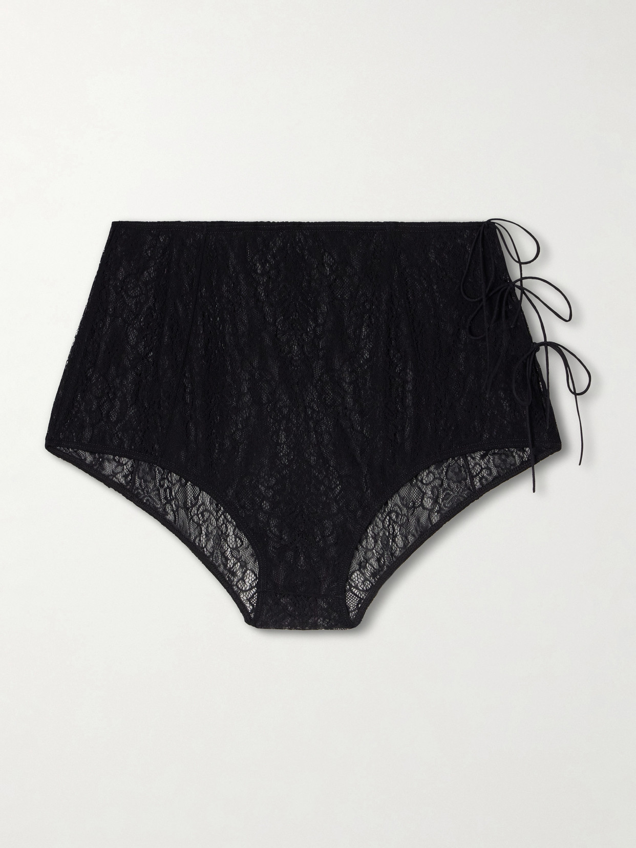 Pauline Dujancourt Seagull Lace Briefs In Black