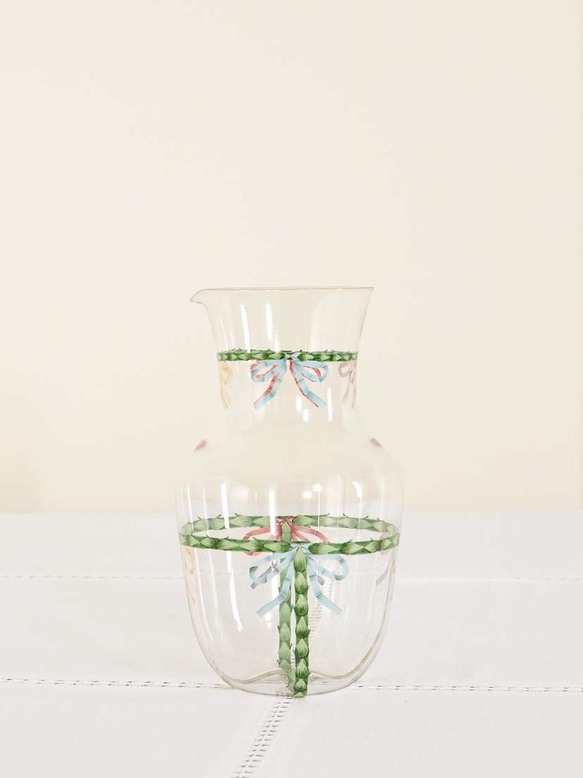 LOBMEYR Alpha Bow Painted Crystal Glass Pitcher