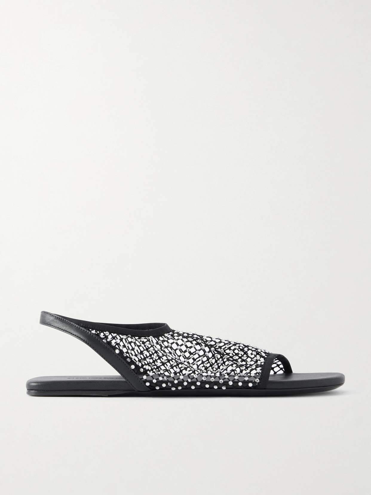 Christopher Esber Minette Crystal-embellished Leather Sandals In Black