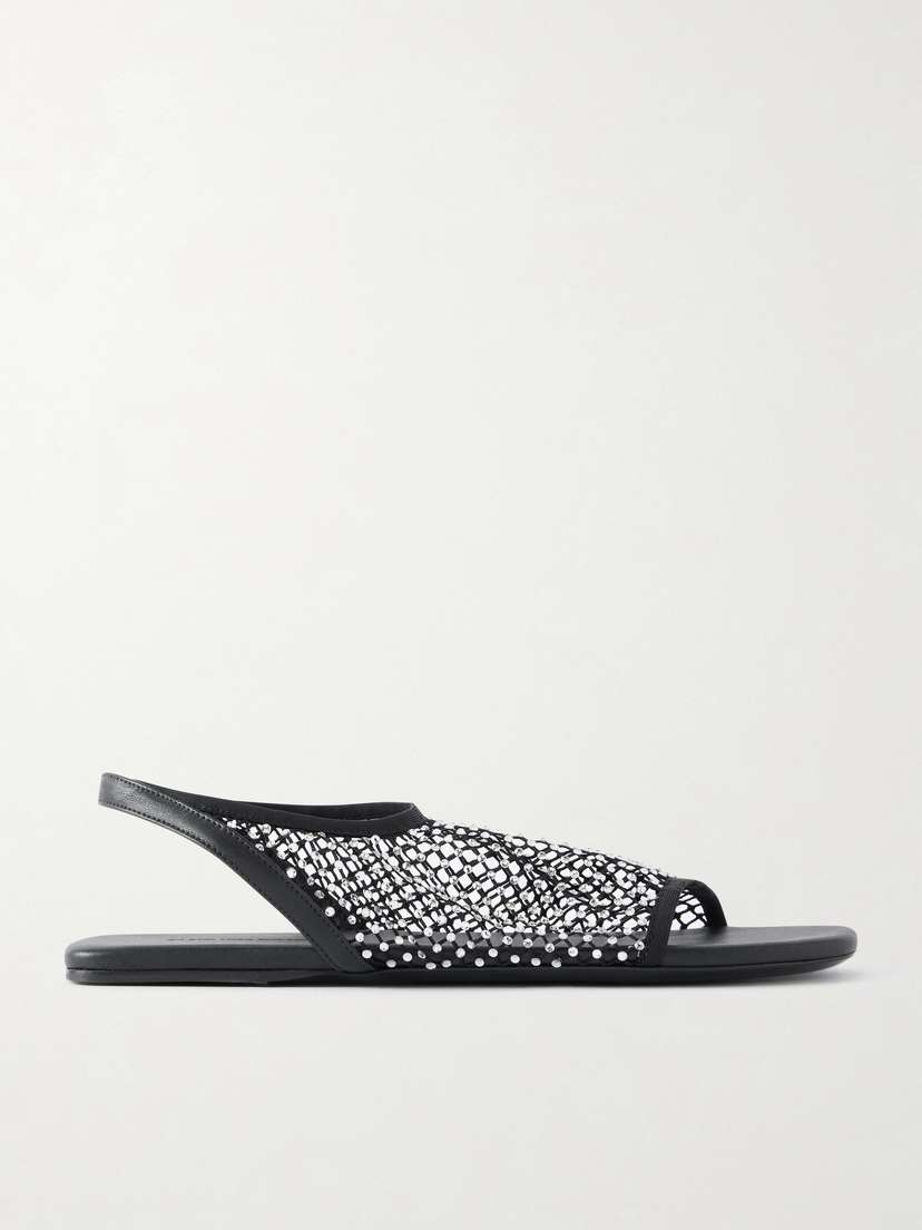 Christopher Esber Minette Crystal-embellished Leather Sandals
