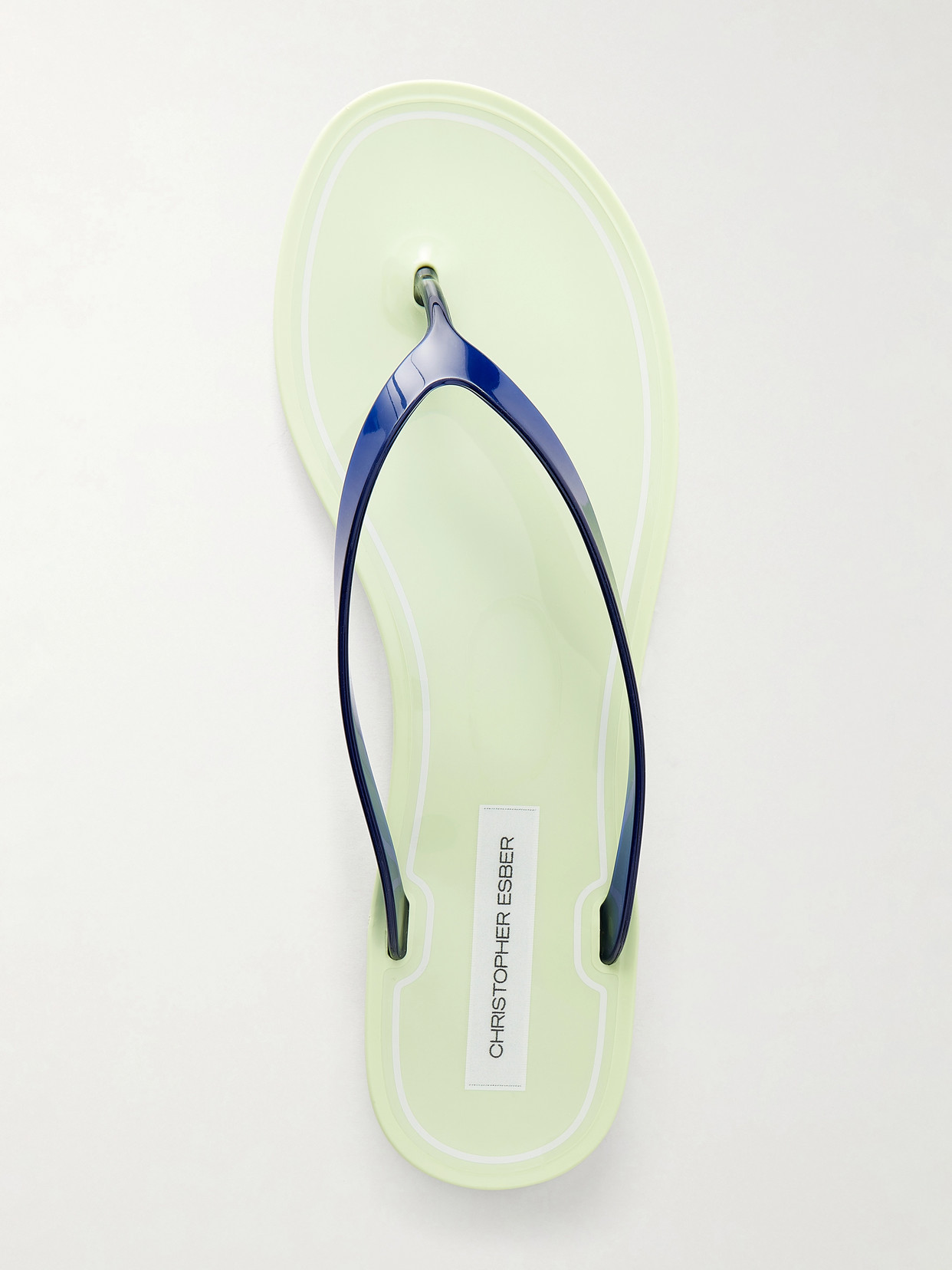 Christopher Esber Jo Pvc Flip Flops In Blue