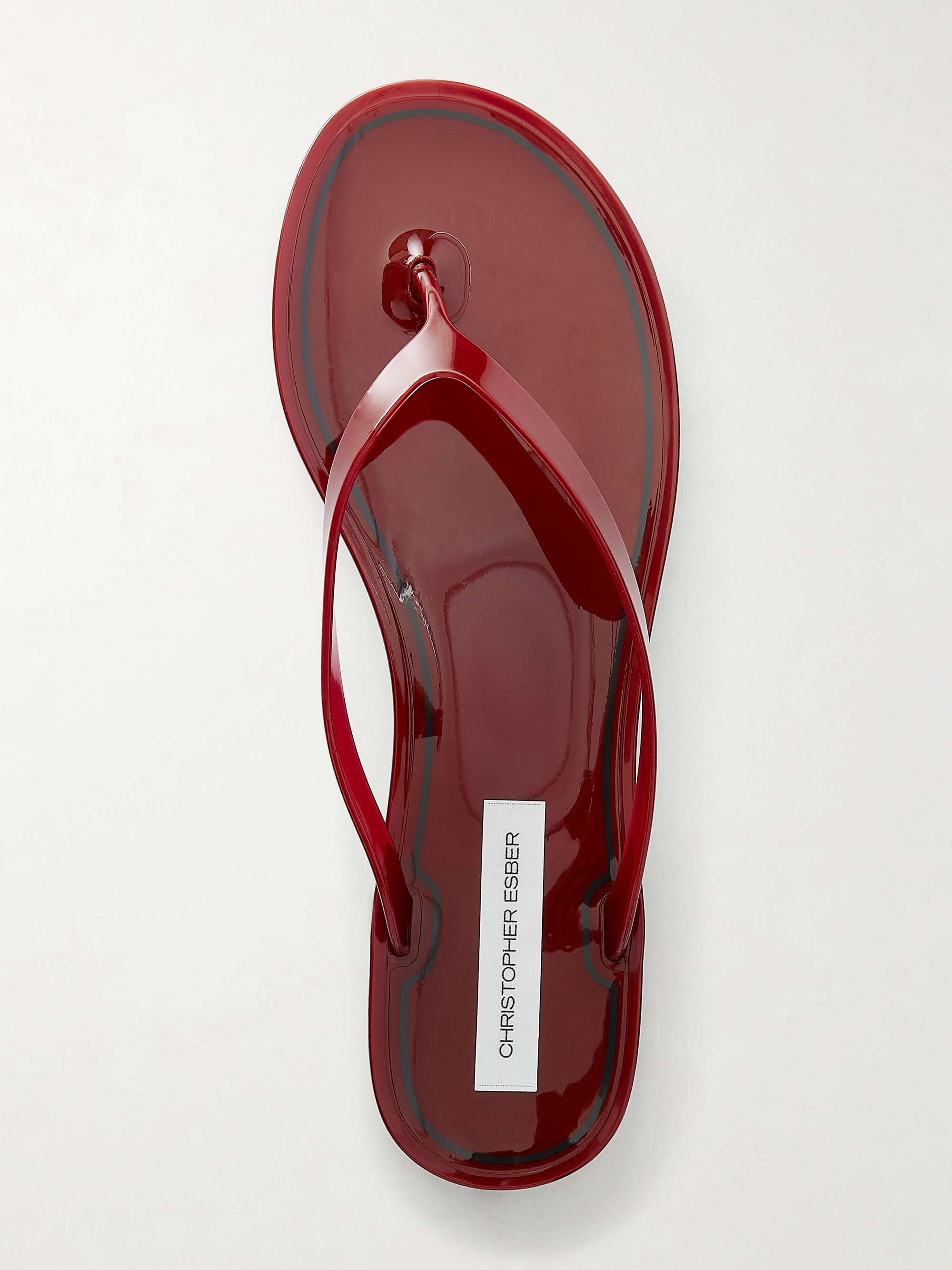 CHRISTOPHER ESBER Jo PVC flip flops | NET-A-PORTER