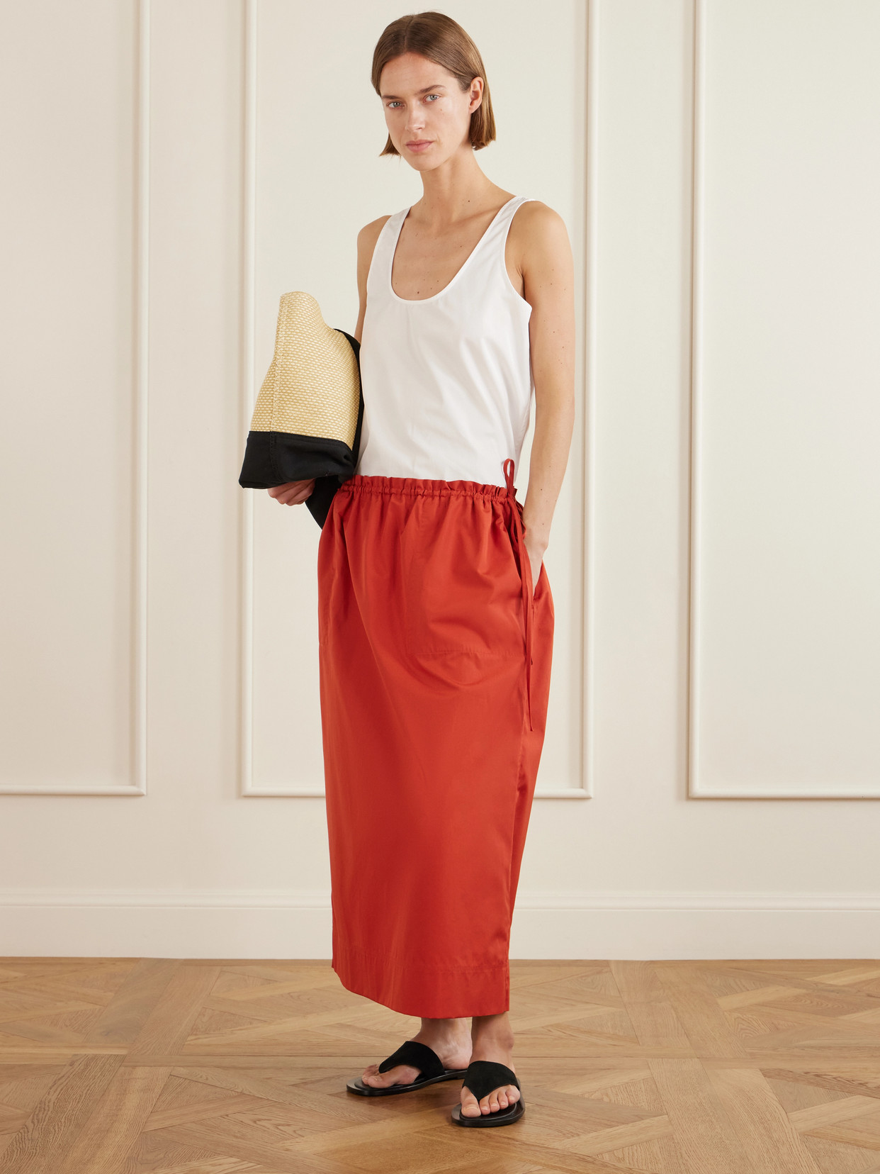 Cotton-Poplin Midi
