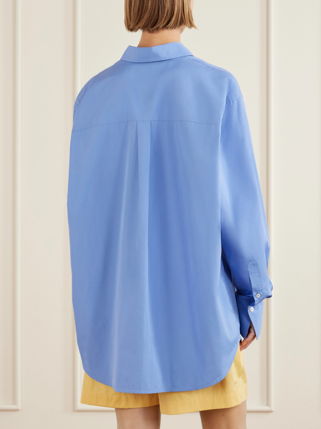 Embroidered Cotton-Poplin Shirt